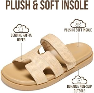 Project Cloud 100% Genuine Leather Sandals for Women Footwear - Stylish Womens Sandals with Plush... | Amazon (US)