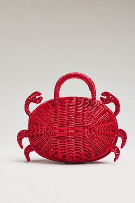 POOLSIDE The July Crab Rattan Hand Bag | Anthropologie (US)