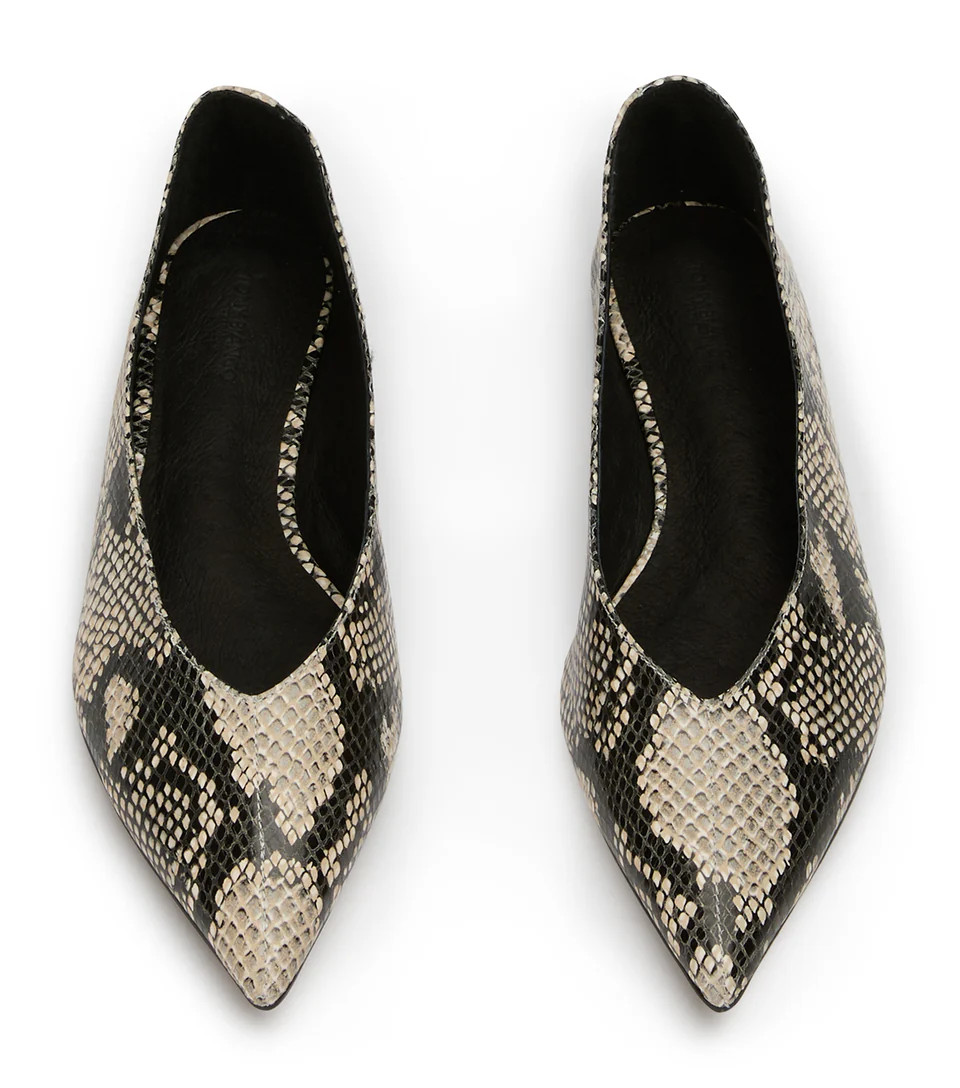 Joop Ecru Snake Flats | Casual Shoes | Tony Bianco USA | Tony Bianco US