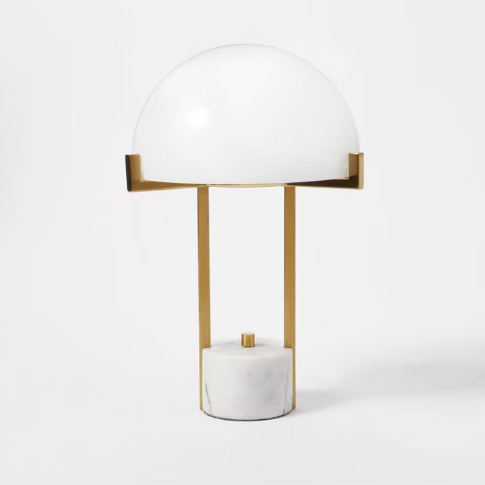 Milk Glass Dome Task Table Lamp White - Threshold™ designed with Studio McGee | Target