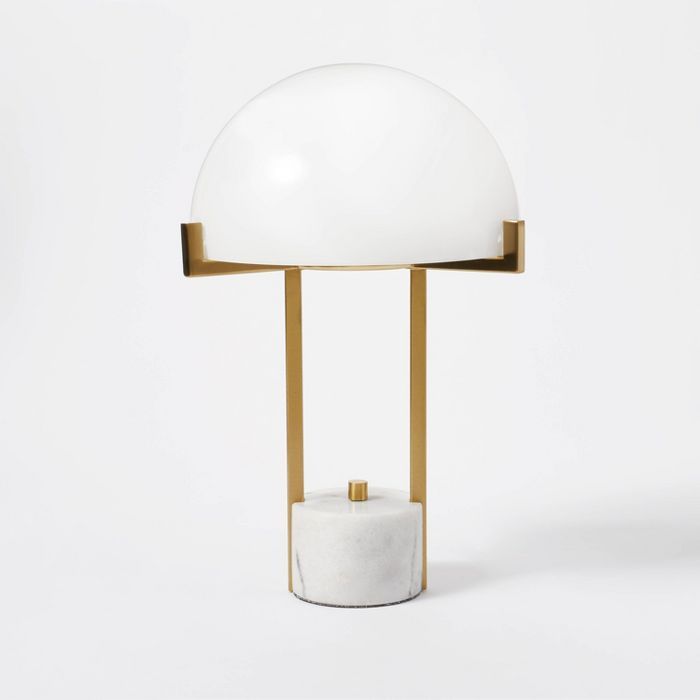 Milk Glass Dome Task Table Lamp White - Threshold™ designed with Studio McGee | Target