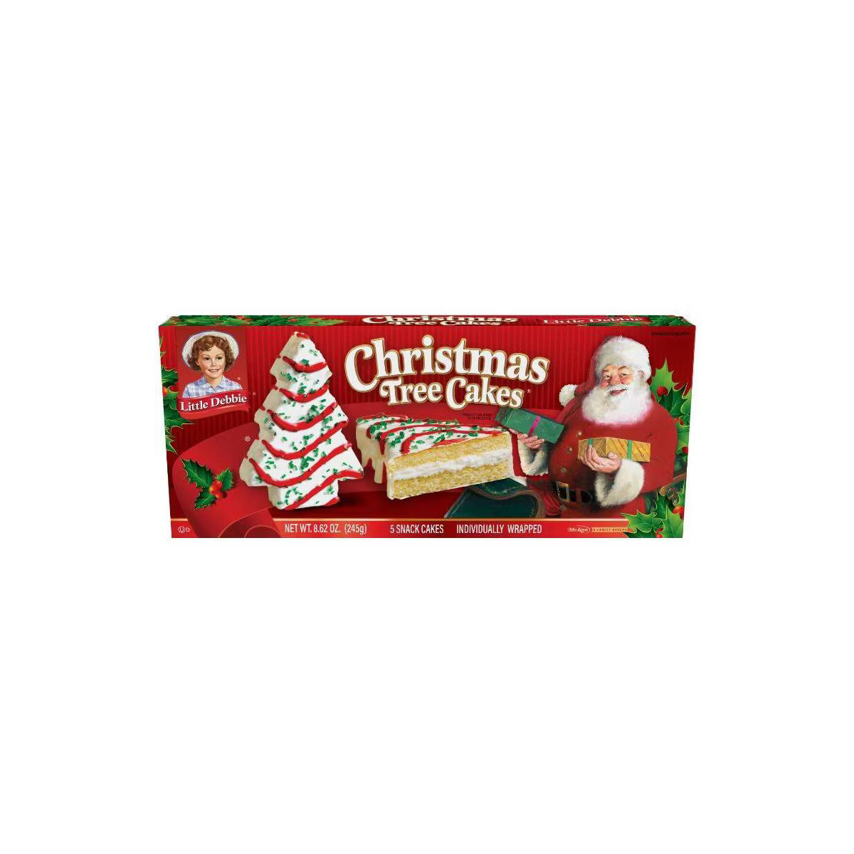 Little Debbie Christmas Tree Vanilla Cakes - 8.62oz | Target