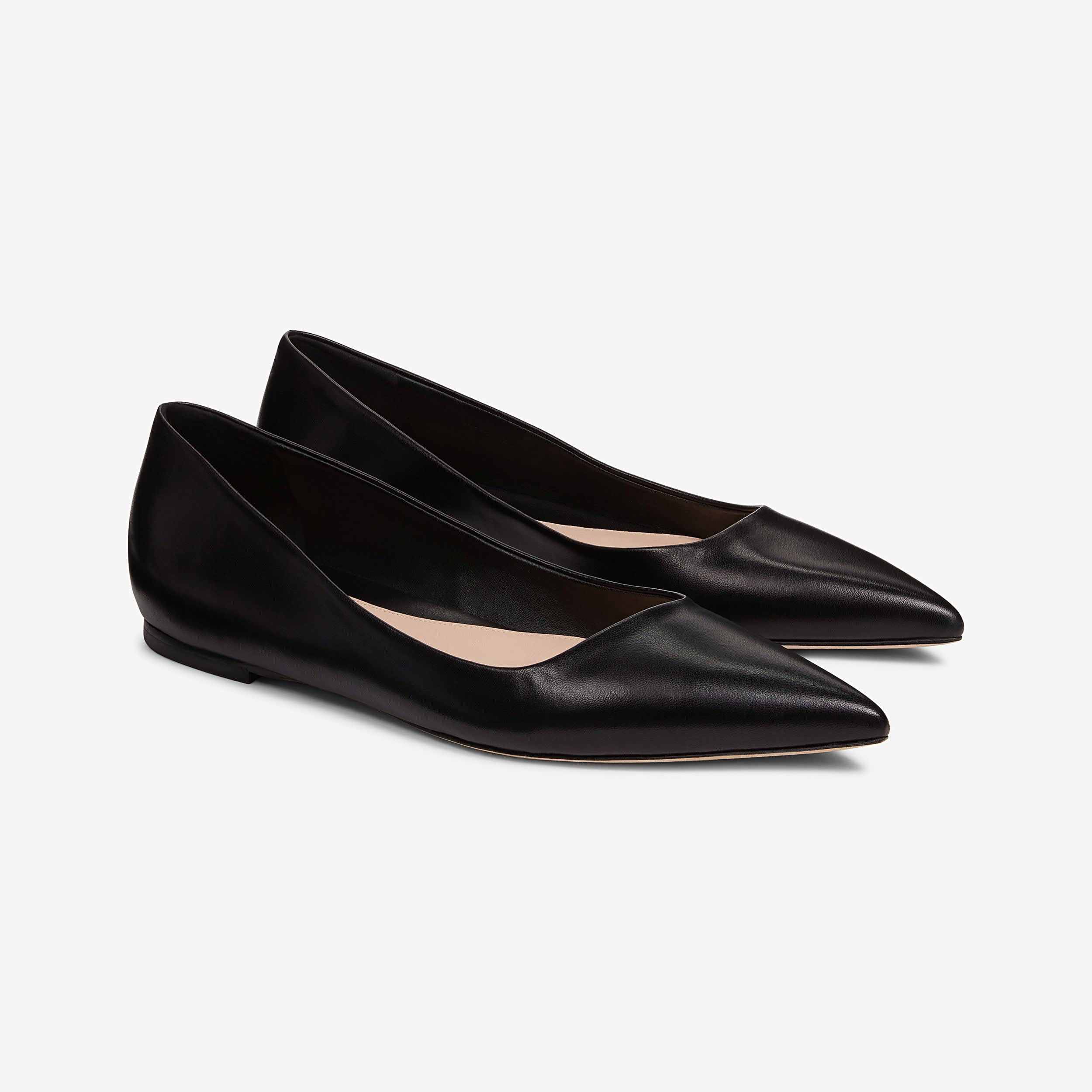 Rowan Flat - Kidskin :: Black | MM LaFleur