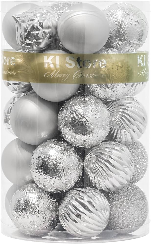 KI Store 34ct Christmas Ball Ornaments Shatterproof Christmas Decorations Tree Balls for Holiday ... | Amazon (US)