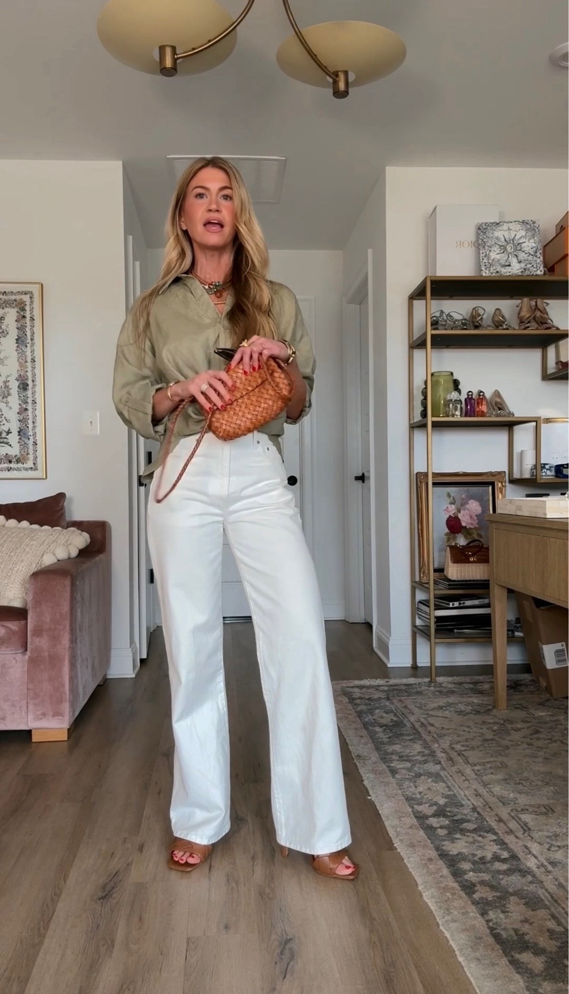 Elevated look for a summer date! 
Top: runs TTS, wearing size small
Bottoms: run TTS, wearing size 25

#LTKootd #LTKgrwm #LTKSeasonal