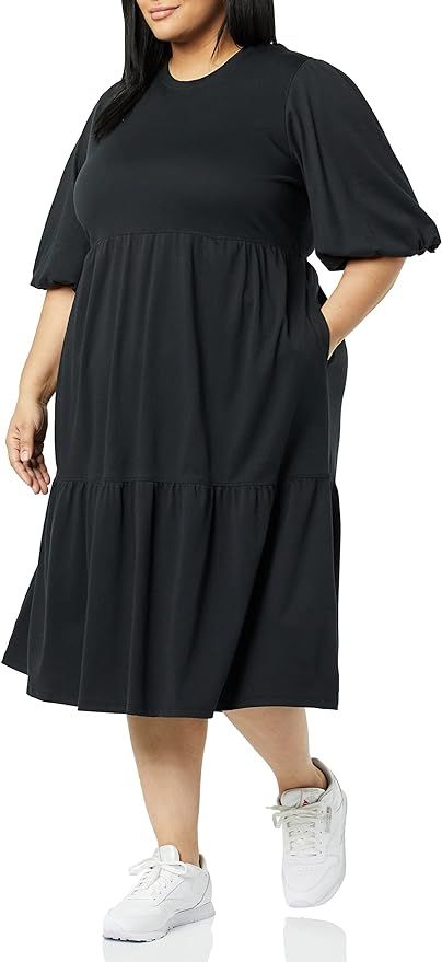 Amazon Aware Women's Organic Cotton Fit and Flare Dress (Available in Plus Size) | Amazon (US)
