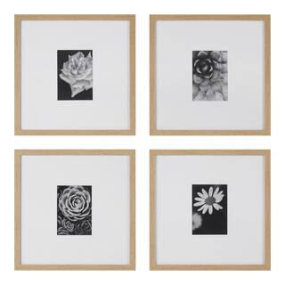 Ash Modern Frame with White Matte Gallery Wall Picture Frames (Set of 4) | The Home Depot
