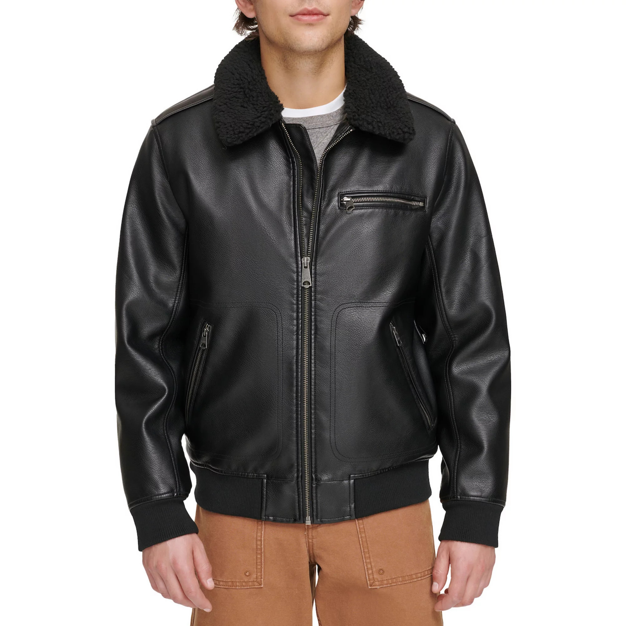 Men's Levi's® Faux Leather Bomber Jacket | Kohl's