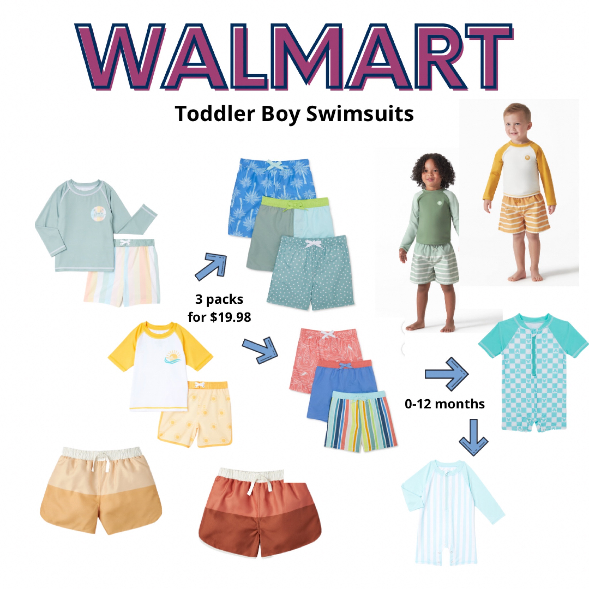 Cute toddler boy swimsuits at a very affordable price! I love the rash guard options. Most of these it's 12M-5T, but 2 options for 0-12 months! 

#LTKfamily #LTKkids #LTKswim