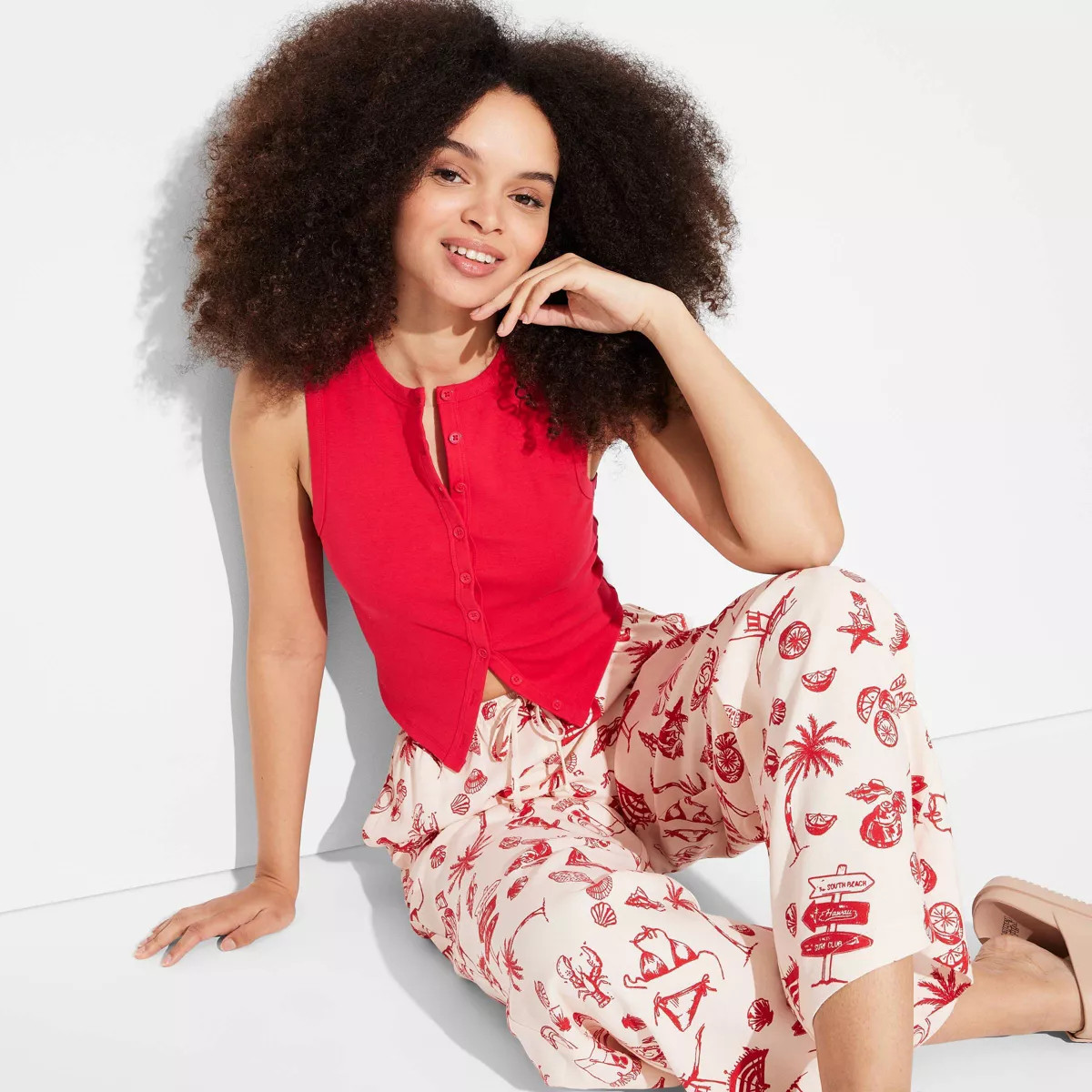 Women's Button-Front Tank Top - Wild Fable™ | Target