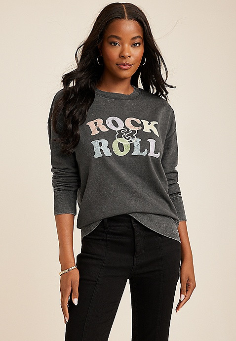 Rock And Roll Sweatshirt | Maurices