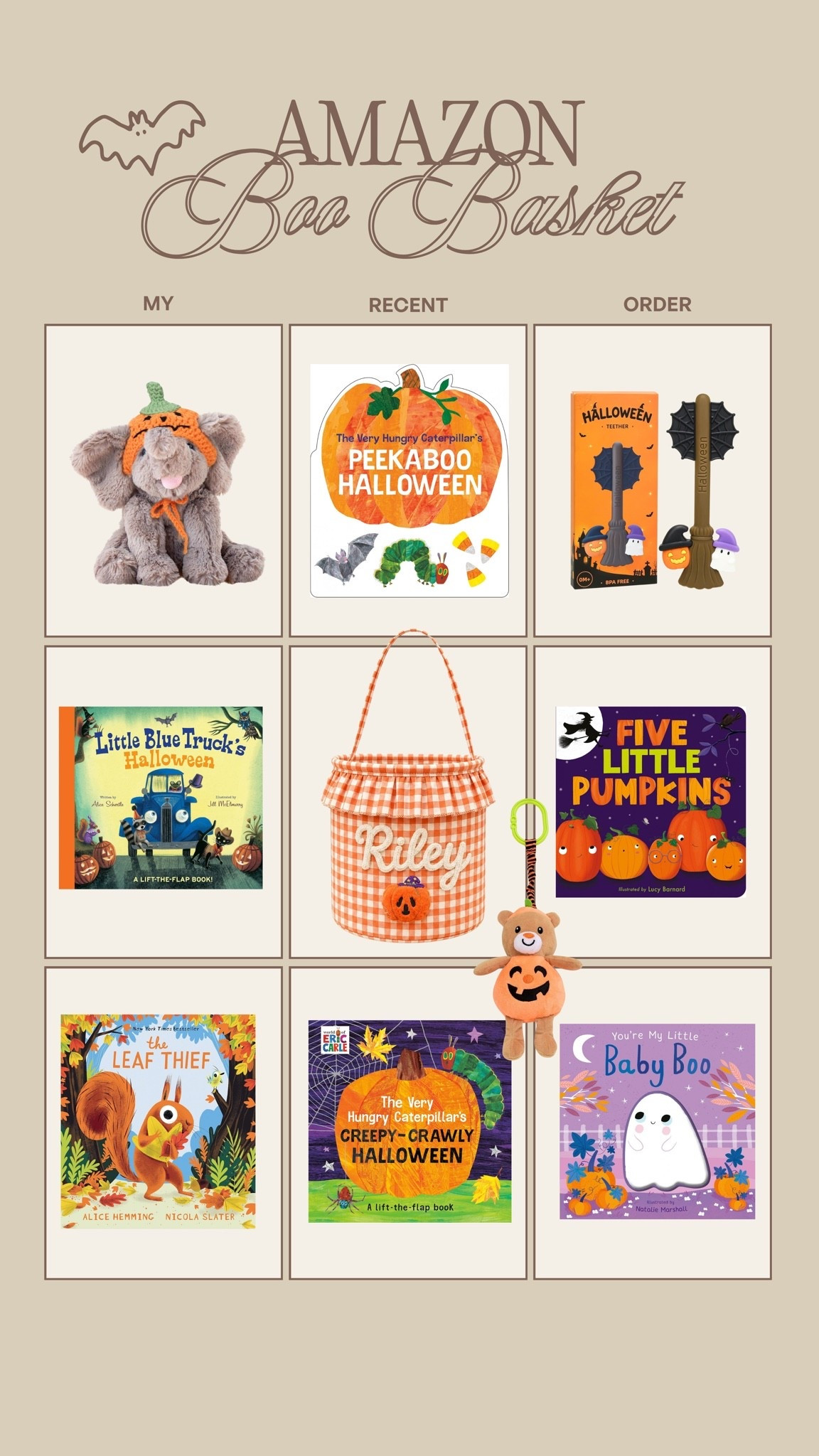 What I ordered for Oakes boo basket from Amazon 👻🤎

#LTKBaby #LTKmomlife