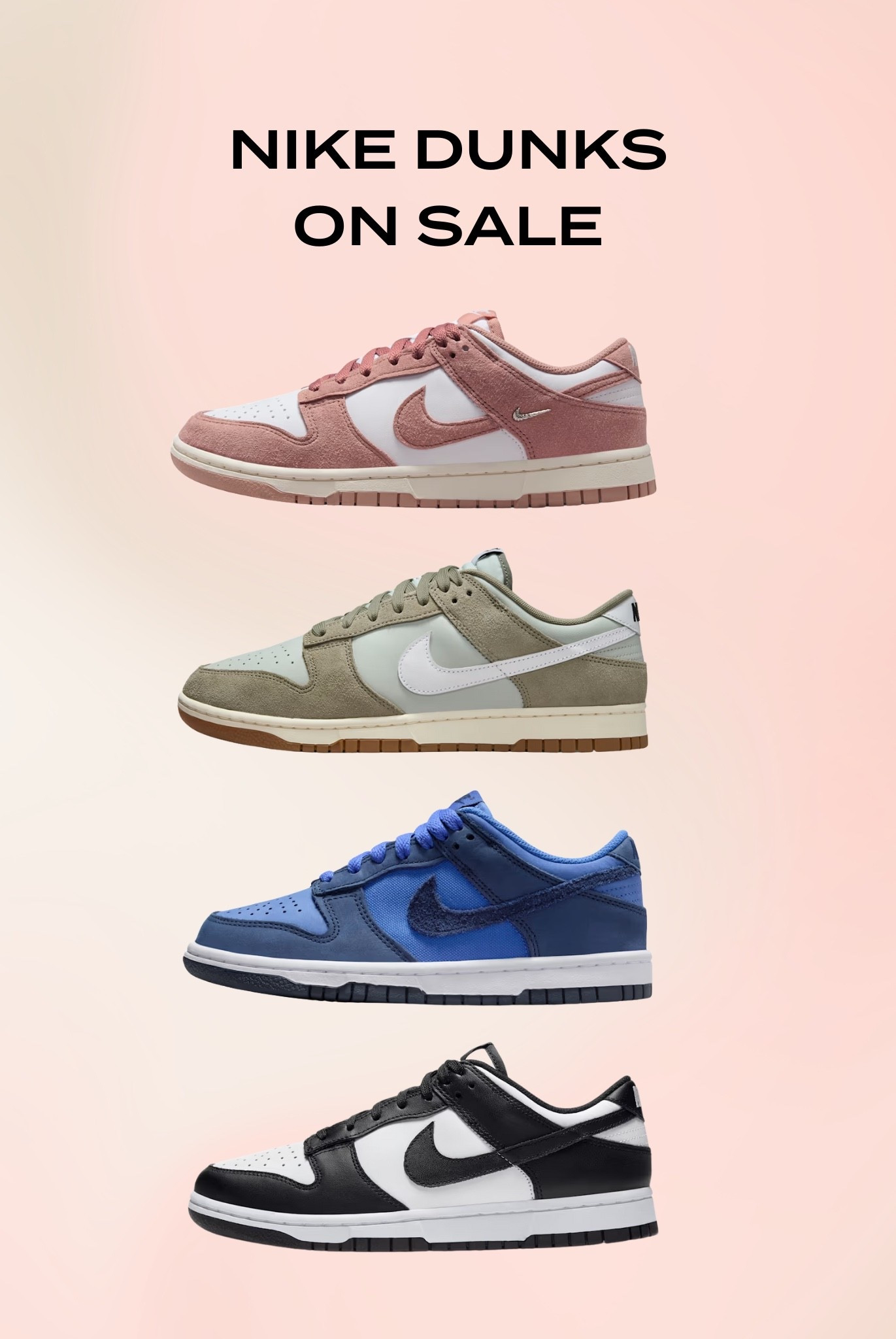 Nike dunks on sale! Use GIFTS for an extra 25% off

#LTKSaleAlert #LTKHoliday #LTKGiftGuide
