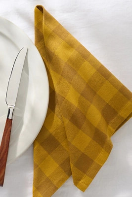 Essential Gingham Dinner Napkins, Set of 4 | Anthropologie (US)