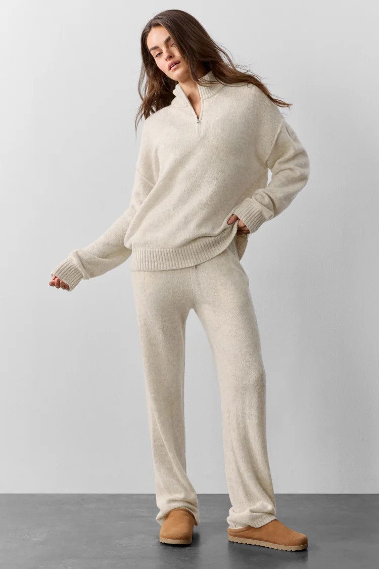 Wool Cashmere New Class 1/4 Zip Pullover | Alo Yoga