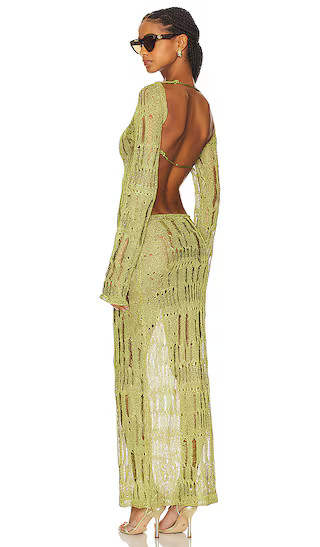 Moss Metallic Umbra Maxi Dress in Moss | Revolve Clothing (Global)