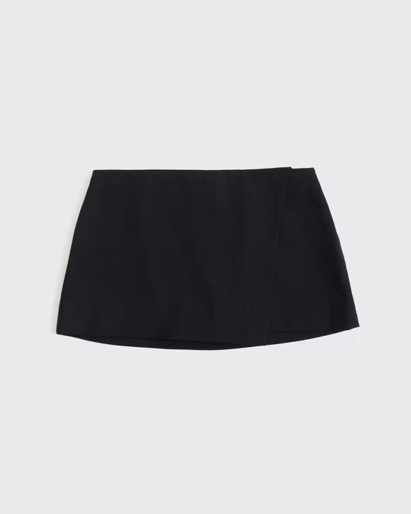 Women's The A&F Scarlett Low Rise Micro Wrap Mini Skort | Women's Bottoms | Abercrombie.com | Abercrombie & Fitch (US)