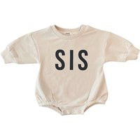 Organic Sis Sister French Terry Baby & Toddler Sweater Romper | Bodysuit, Ribbed Sweatshirt Boho Bas | Etsy (US)