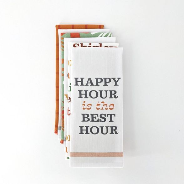 6ct Bar Towels Happy Hour is the Best Hour - Bullseye's Playground™ | Target