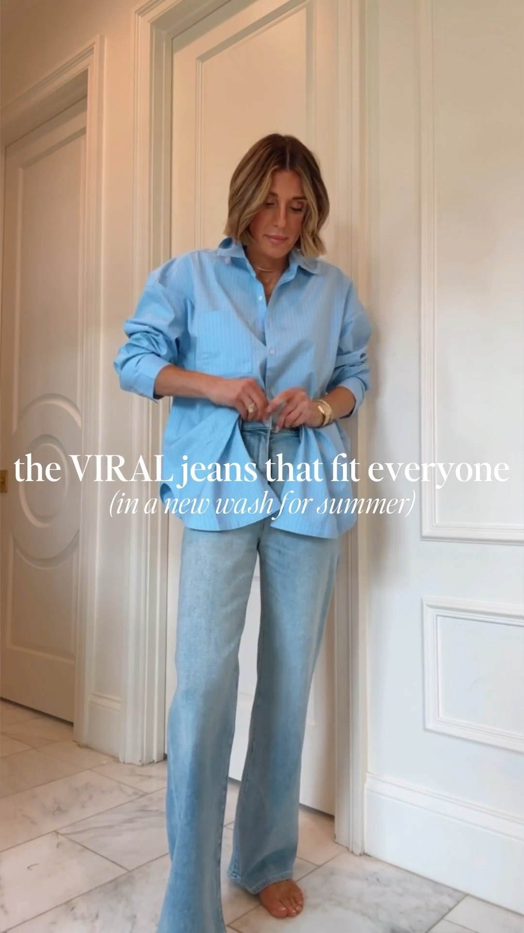 The  jeans that fit everyone in a new wash. These fit true to size.

#LTKsummer #LTKjeans