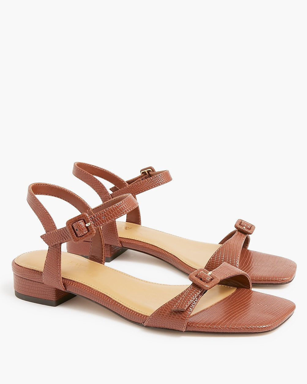 Textured ankle-strap sandals | J.Crew Factory