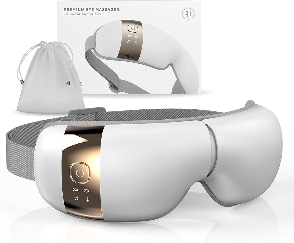HubiCare Eye Massager with Heat, Vibration, and Music Helps Relieve Strain, Dark Circles, Dryness... | Amazon (US)