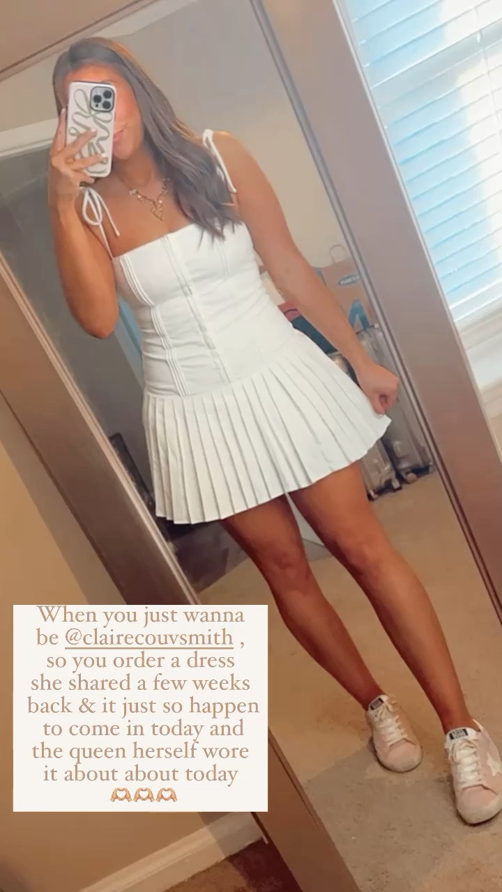 Edikted dress, pleated dress, girly dress, white dress, bridal dress, girly fashion, girly style, preppy fashion, preppy style 

#LTKfindsunder100 #LTKshoecrush #LTKstyletip