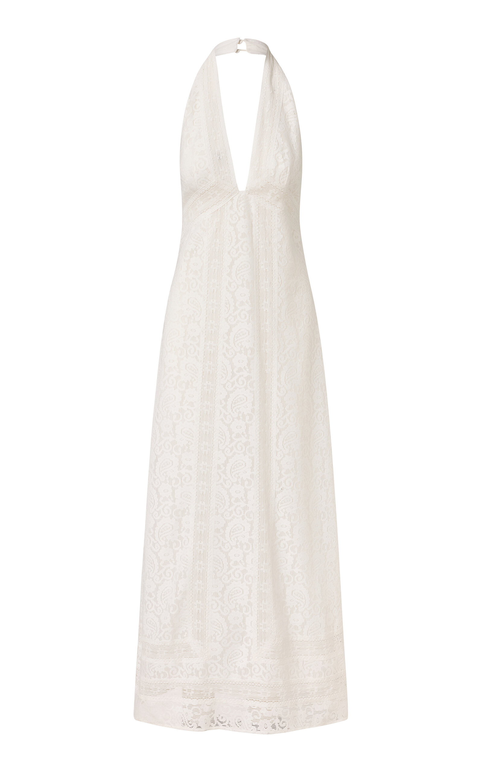 Kasey Paisley Lace Halter Maxi Dress | Moda Operandi (Global)