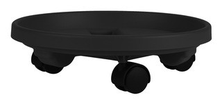 Bloem Round Plant Stand Caddy with Wheels, 12-in, Black | Canadian Tire