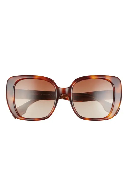 burberry 52mm Gradient Square Sunglasses in Light Havana at Nordstrom | Nordstrom