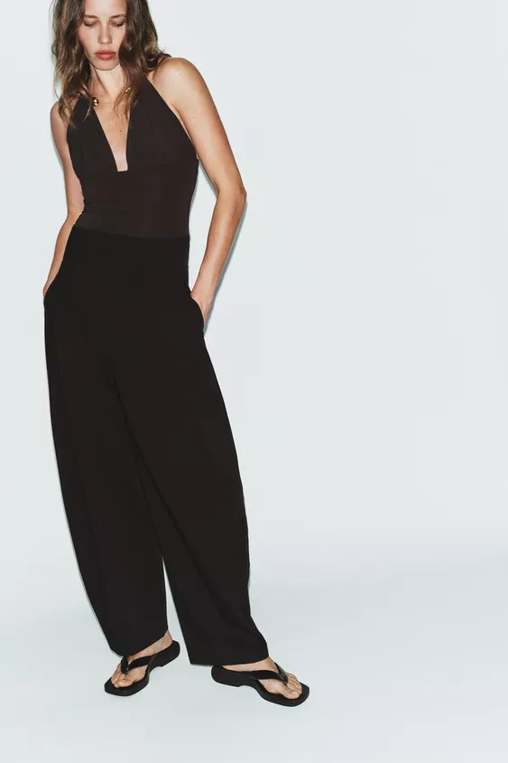 BALLOON PLEAT TROUSERS | Zara UK