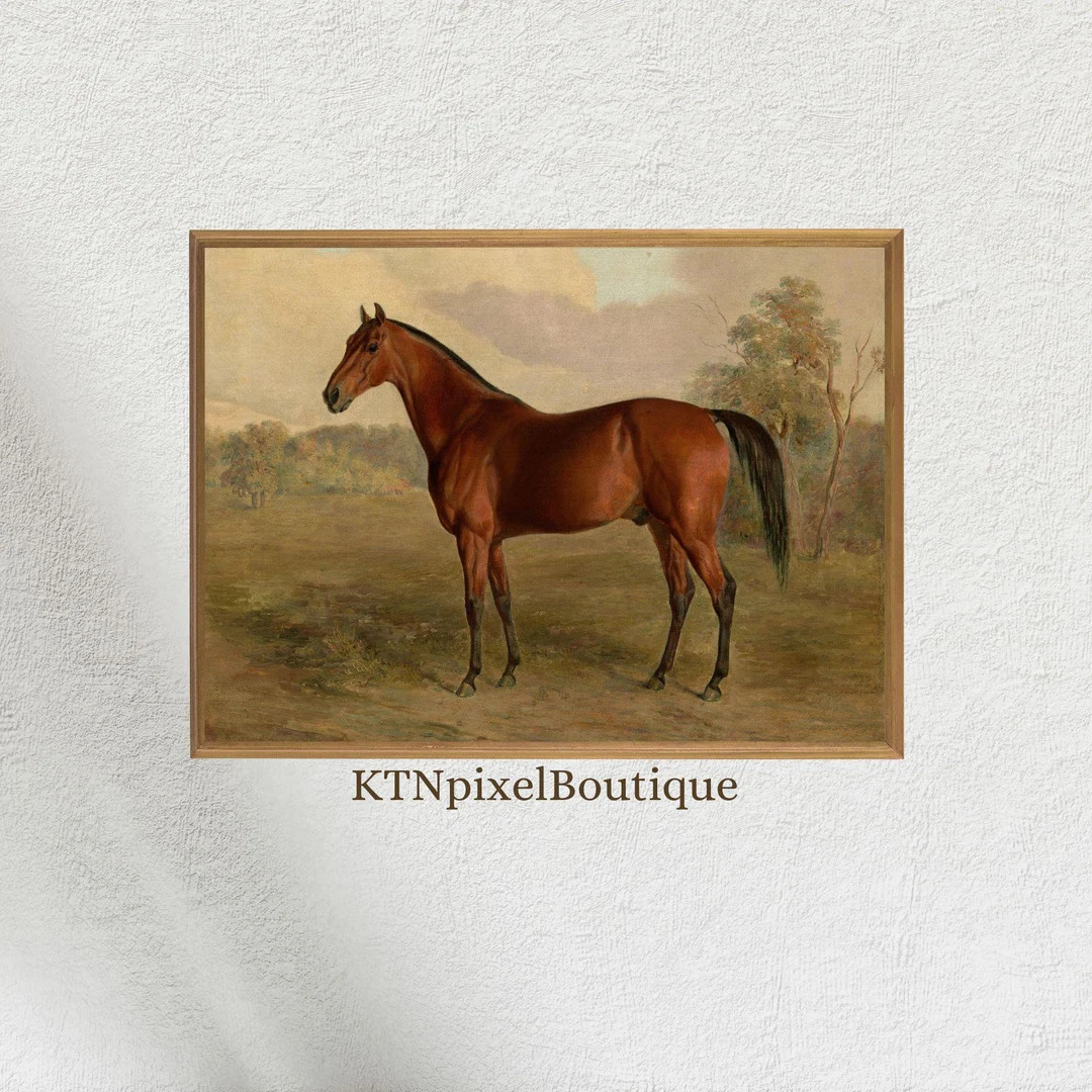 Vintage Horse Wall Art, Vintage Horse Print, Animal Wall Art, Farmhouse Wall Decor, Digital Wall ... | Etsy (US)