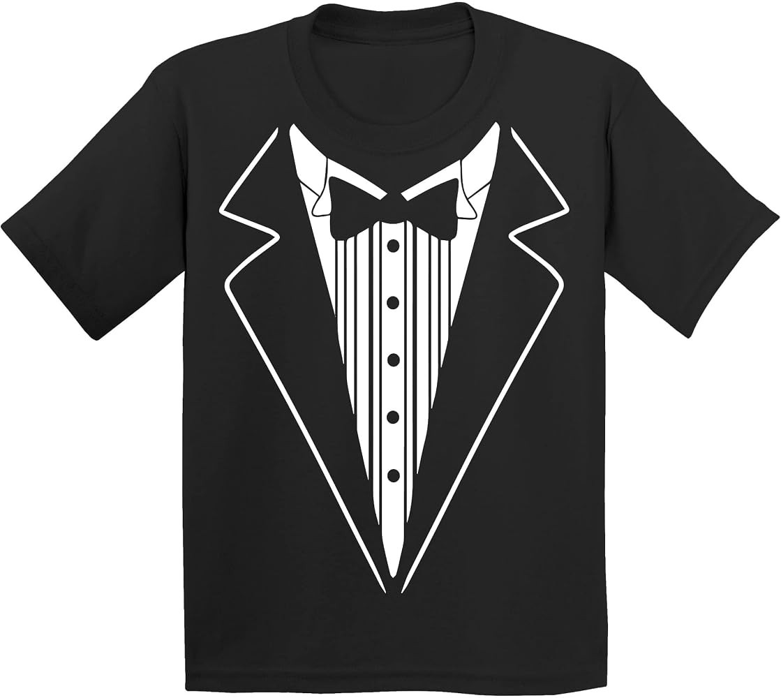 P&B Tuxedo White Funny Youth T-Shirt | Amazon (US)