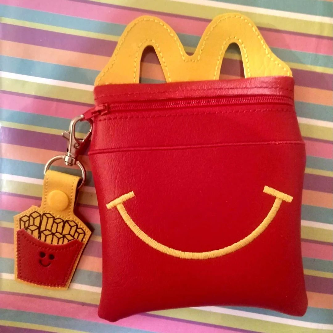 Snack Bag Mcdonalds Happy Meal Zipper Tote Bag Pouch French Fries Keychain Set - Etsy | Etsy (US)