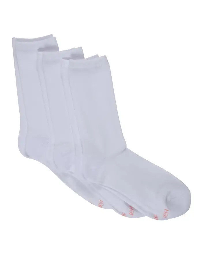 Hanes ComfortSoft® Women's Crew Socks,Fits shoe sizes up to 8-12, 3-Pack | Hanes.com