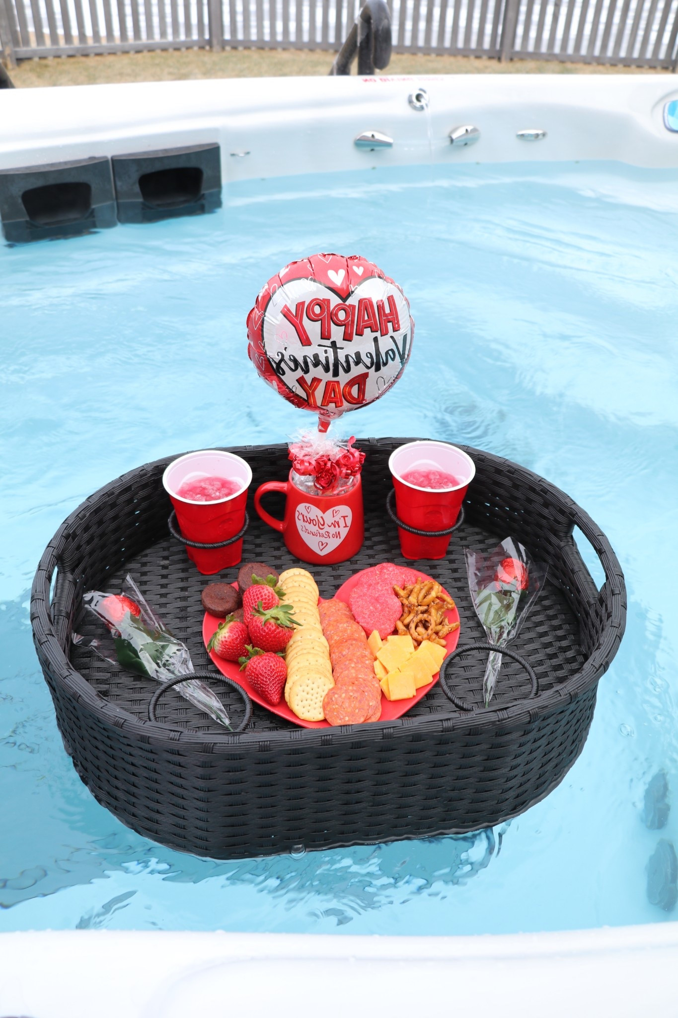 Floating tray for pool or hot tub!  Perfect for date night in the hot tub or serving guests.

#LTKSwim #LTKHome #LTKFamily