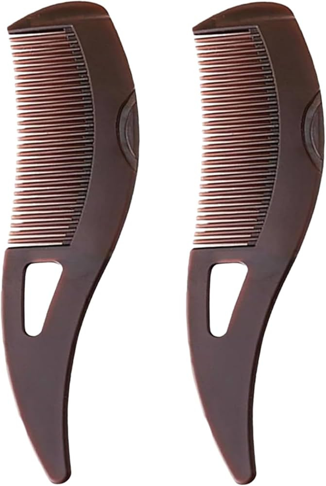 2PCS Dandruff Comb, Scalp Sweep Detoxing Energy Comb, Plastic Hollow Tooth Button Hairbrush for S... | Amazon (US)