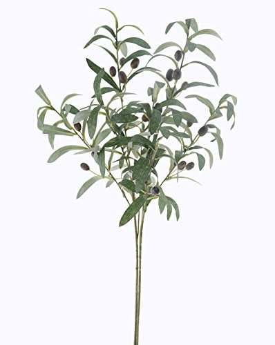JAROWN Artificial Olive Branches for Vases Fake Filler Stems Silk Greenery Twig for Centerpieces Decoration 2 pcs 28 Inches | Amazon (US)