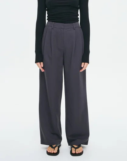 High Rise Wide Leg Tailored Pant in Cinder Dream | Glassons AU | Glassons (Australia)