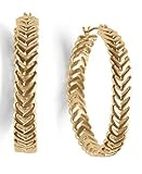 Lucky Brand Braided Hoop Earrings, Gold | Amazon (US)