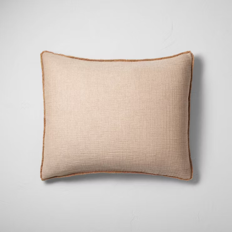 Textured Chambray Cotton Pillow Sham - Casaluna™ | Target