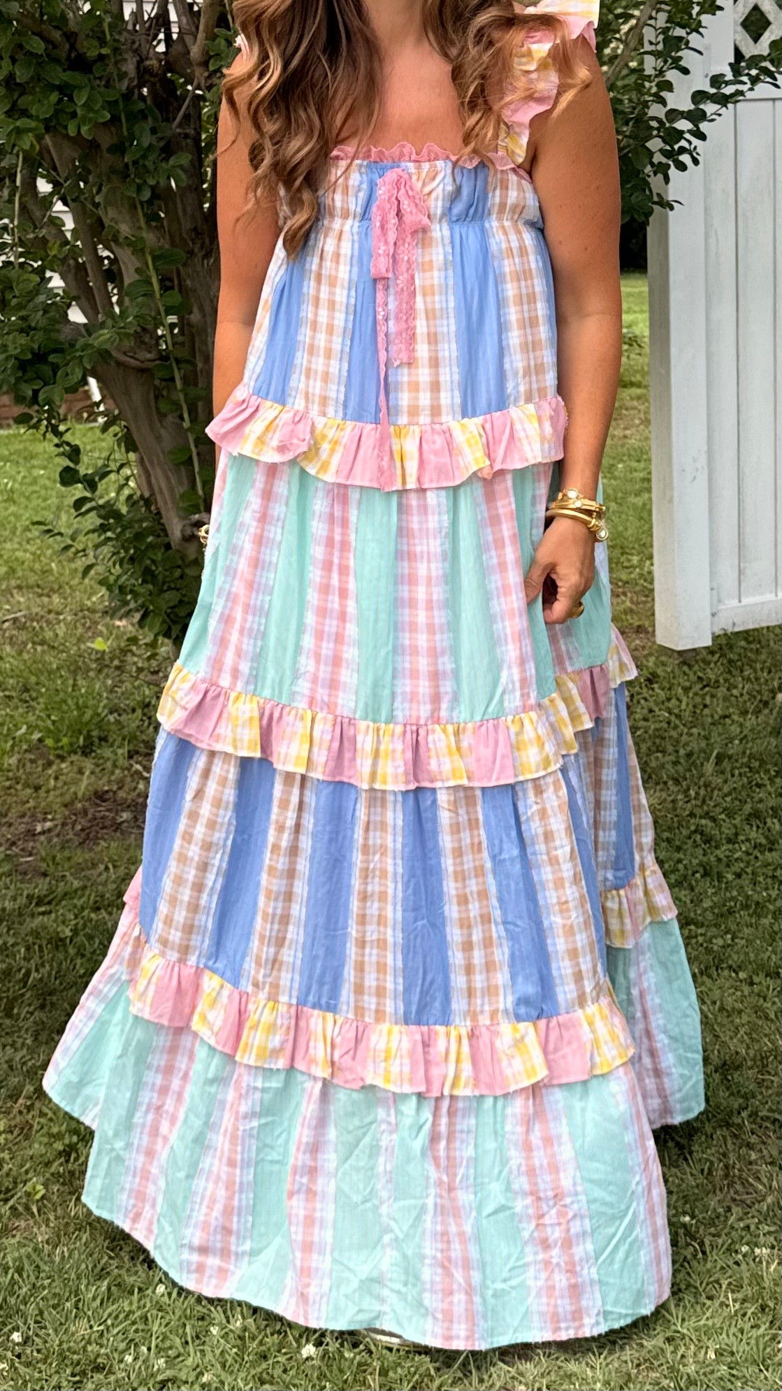 Pretty pastel patchwork dress / summer dress / lightweight maxi dress / vacation dress

#LTKootd #LTKSeasonal #LTKOver40