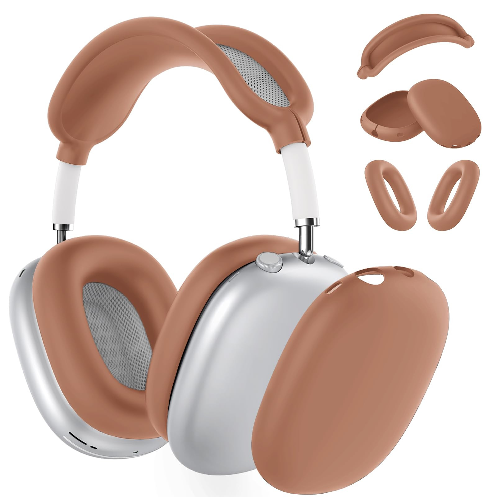 Silicone Case Cover for AirPods Max Headphones, Anti-Scratch Ear Pad Case Cover/Ear Cups Cover/He... | Amazon (US)