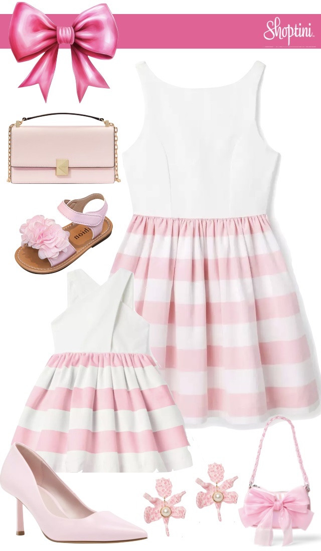 Easter Sunday Dresses for Mom and Daughter / matching Easter dress / pink and white stripes 

#LTKKids #LTKSeasonal #LTKSaleAlert