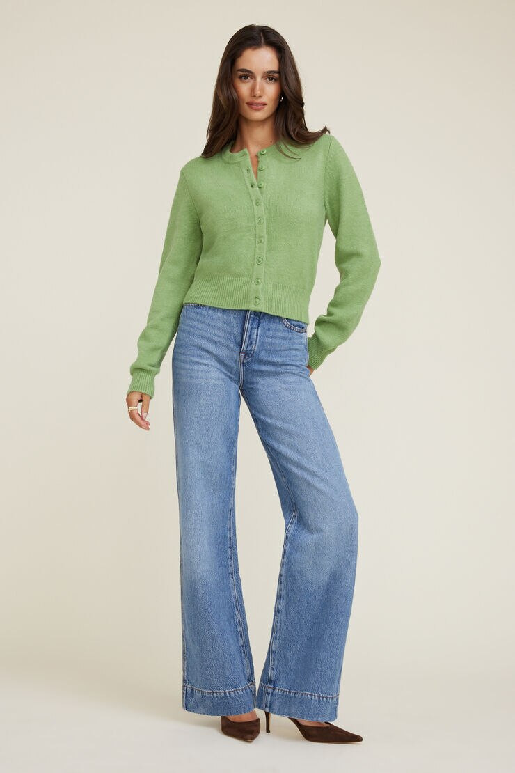 Rebecca Crewneck Cardigan | Dynamite Clothing