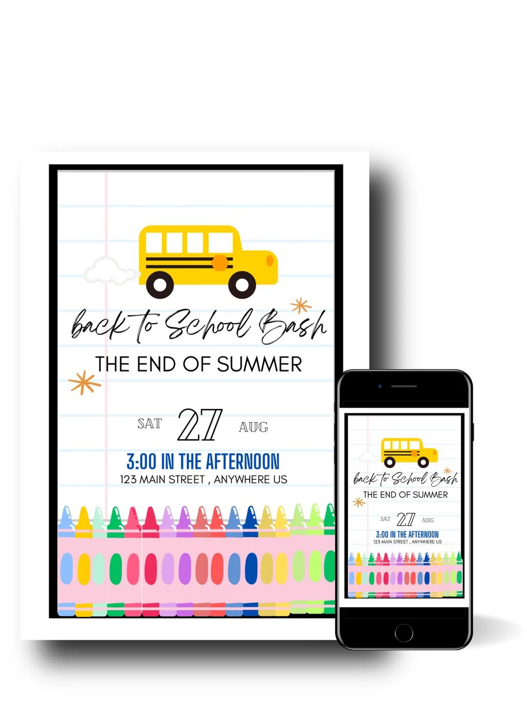 Back to School Party Invitation so Long Summer Bash End of - Etsy | Etsy (US)