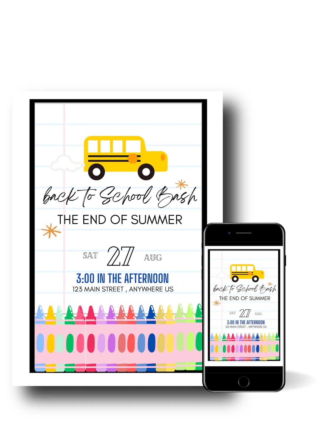 Back to School Party Invitation so Long Summer Bash End of - Etsy | Etsy (US)