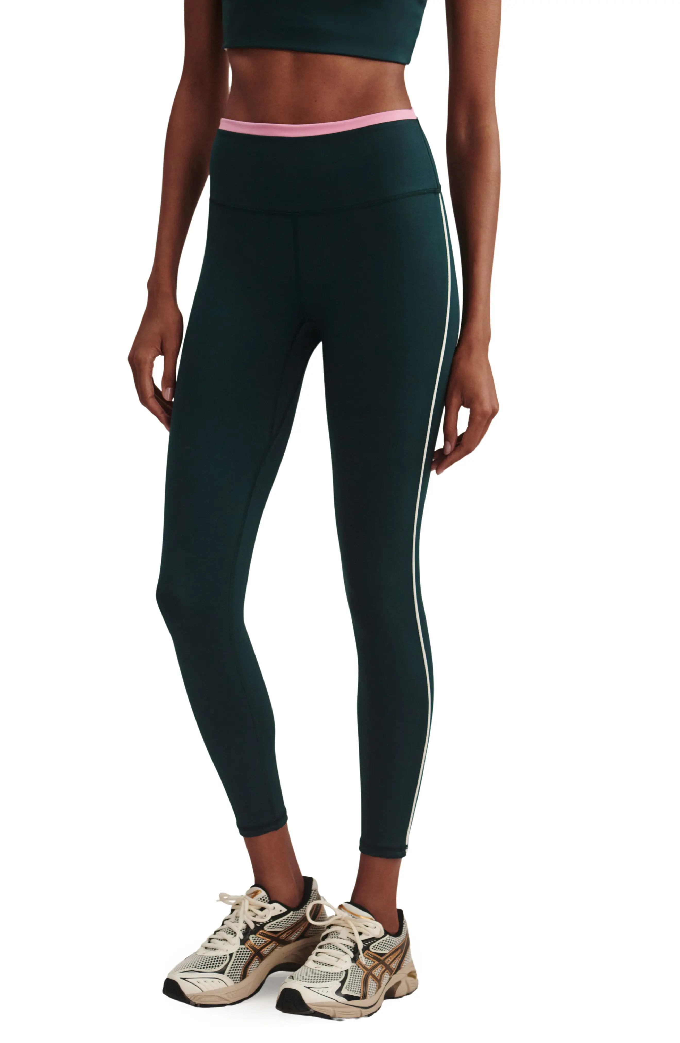 FreeSoft Contrast High Waist 7/8 Leggings | Nordstrom