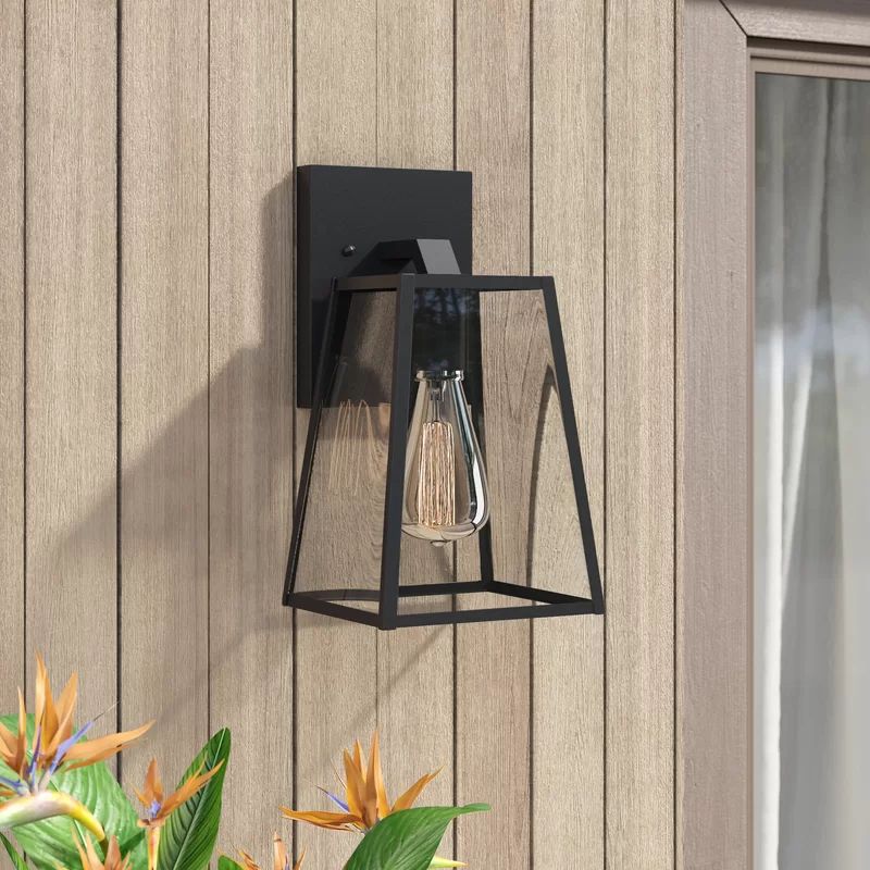 Mcdonough Beveled Glass Outdoor Wall Lantern | Wayfair North America