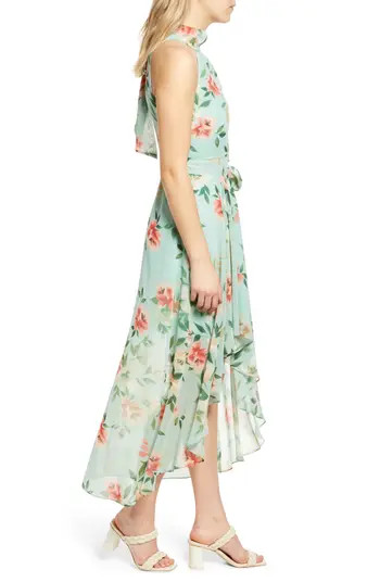 Eliza J Floral Halter Maxi Dress | Nordstrom | Nordstrom